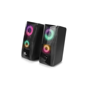 Xtech - Incendo Speakers - 2.0-channel - Negro - Gaming - Led lights - USB powered