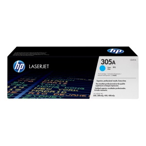 HP 305A - Cián - original - LaserJet - cartucho de tóner (CE411A) - para LaserJet Pro 300 color M351a, 300 color MFP M375nw, 400 color M451, 400 color MFP M475