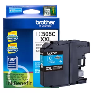 Brother LC505C - Super High Yield - cián - original - cartucho de tinta - para Brother DCP-J100, DCP-J105, DCP-J200