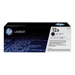 HP 12A - Negro - original - LaserJet - cartucho de tóner (Q2612A) - para LaserJet 10XX, 30XX, M1005, M1319