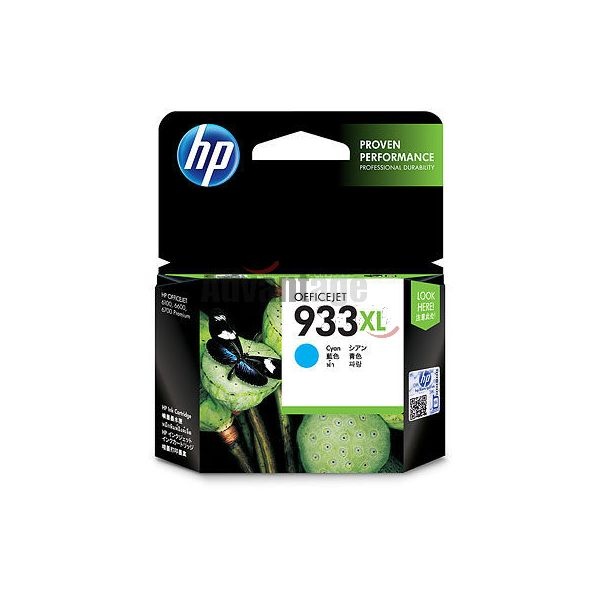 HP 933XL - 8.5 ml - Alto rendimiento - cián - original - cartucho de tinta - para Officejet 6100, 6600 H711a, 6700, 7110, 7510, 7610, 7612